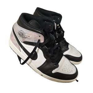 Jordan 1 Mid SE Black/Varsity Purple/White 9.5